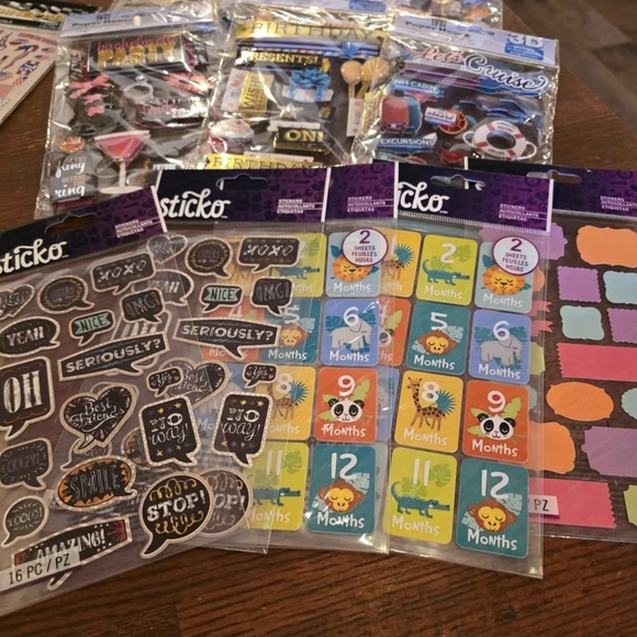 Lot of Scrapbook Stickers Craft DIY Embellishments Wedding Baby Theme Mixed Set - Picture 3 of 6